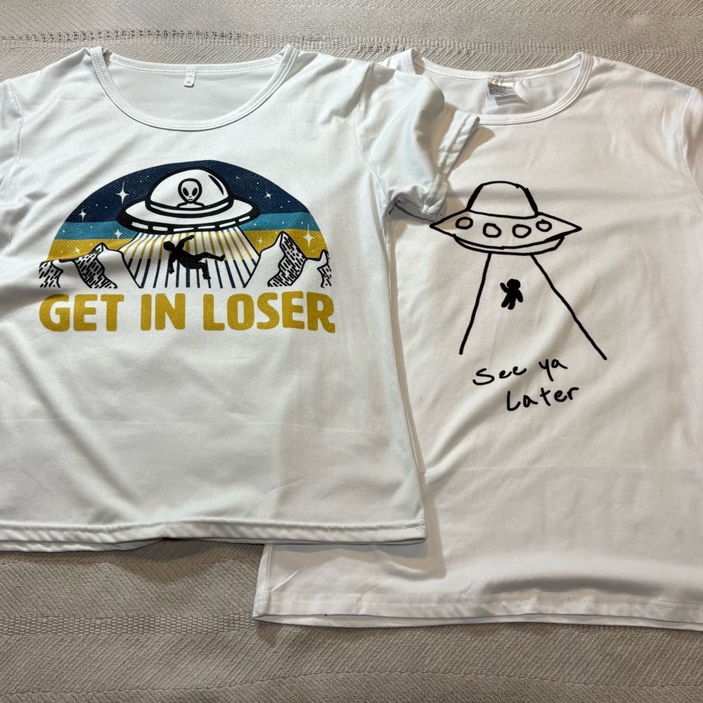 Lot of 2, Alien Graphic Tees size S